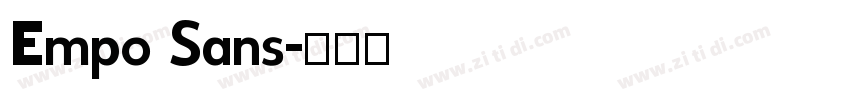 Empo Sans字体转换